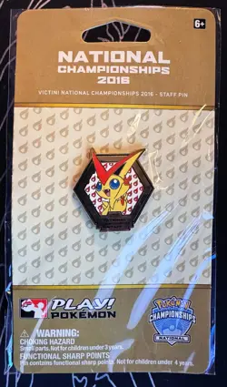Pokemon SEALED 2016 National Championships Victini STAFF Pin!! - RARE SOLD AS IS - Image 1