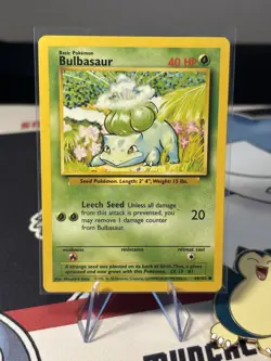 Pokemon Bulbasaur 44/102 BS Base Set Unlimited LP/NM - Image 1