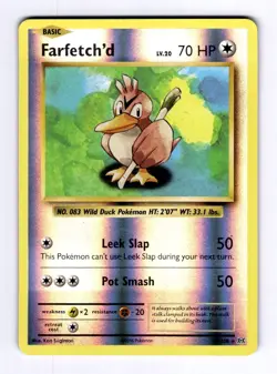 Farfetch'd XY - Evolutions #68 (2016) Rare Reverse Holo NM Pokemon - Image 1