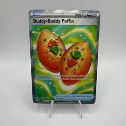 Pokemon Buddy-Buddy Poffin 167/132 Mega Evolution Ultra Rare Holo TCG Card - Image 1