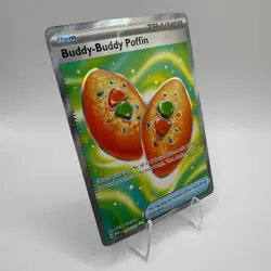 Pokemon Buddy-Buddy Poffin 167/132 Mega Evolution Ultra Rare Holo TCG Card - Image 2