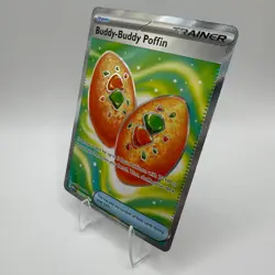 Pokemon Buddy-Buddy Poffin 167/132 Mega Evolution Ultra Rare Holo TCG Card - Image 3