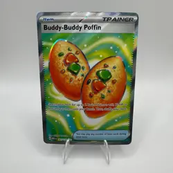 Pokemon Buddy-Buddy Poffin 167/132 Mega Evolution Ultra Rare Holo TCG Card - Image 1