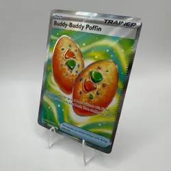 Pokemon Buddy-Buddy Poffin 167/132 Mega Evolution Ultra Rare Holo TCG Card - Image 3