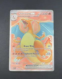 Charizard EX #183 Ultra Rare Full Art Pokemon TCG Scarlet & Violet 151 - Image 1