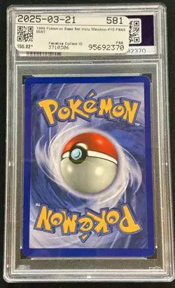 1999 Vintage Pokemon Mewtwo 010/102 Base Set Holo PSA 9 Rare - Image 2