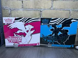 Pokemon Black Bolt and White Flare ETB Elite Trainer Box Set of 2 Sealed - Image 1