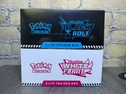 Pokemon Black Bolt and White Flare ETB Elite Trainer Box Set of 2 Sealed - Image 5