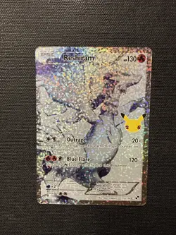Reshiram 113/114 Celebrations Holo Full Art Ultra Rare Pokemon Card TCG NM - Image 1