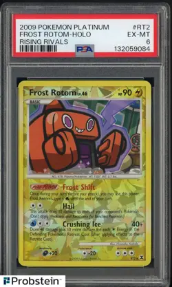 2009 Pokemon Platinum Rising Rivals #RT2 Frost Rotom Holo PSA 6 - Image 1
