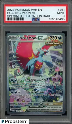 #1 2023 Pokemon PAR EN Special Illustration Rare #251 Roaring Moon ex PSA 9 - Image 1
