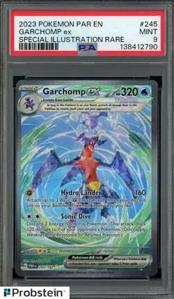 2023 Pokemon PAR EN Special Illustration Rare #245 Garchomp ex PSA 9 MINT - Image 1