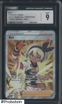 2022 Pokemon Astral Radiance #TG25/TG30 Bea Trainer Gallery CGC 9 MINT - Image 1