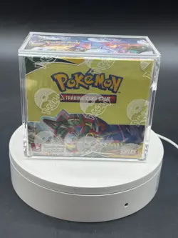 Pokemon TCG SWSH Evolving Skies Booster Box Sealed w/ Acrylic Case MINT - Image 1