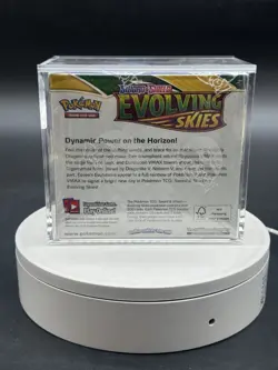 Pokemon TCG SWSH Evolving Skies Booster Box Sealed w/ Acrylic Case MINT - Image 4