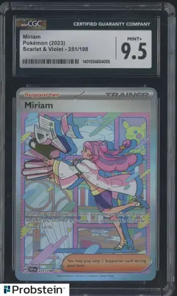 2023 Pokemon Scarlet & Violet #251/198 Miriam CGC 9.5 MINT+ - Image 1