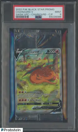2022 Pokemon Black Star Promo SWSH UPC SWSH260 Charizard Cello Pack PSA 9 MINT - Image 1