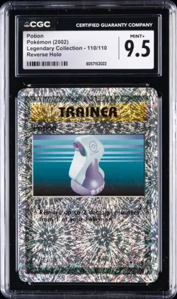 2002 Vintage Pokemon Legendary Collection Reverse Holo #110 POTION CGC 9.5 RARE - Image 1