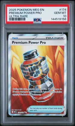 2025 POKEMON MEG EN-MEGA EVOLUTION ULTRA RARE #174 PREMIUM POWER PRO PSA 10 - Image 1