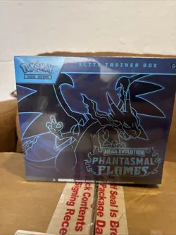 Pokemon TCG Mega Evolution Phantasmal Flames Elite Trainer Box Factory Sealed - Image 1