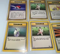Vintage Trainer Pokemon Card Lot (fossil, Base Set, Mystery Of The Fossil) NM - Image 2