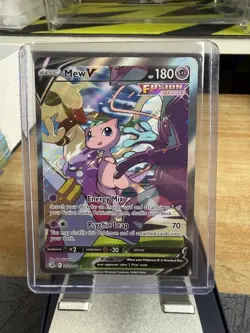 2021 Pokemon Mew V 251/264 Fusion Strike Holo Ultra Rare - Image 1
