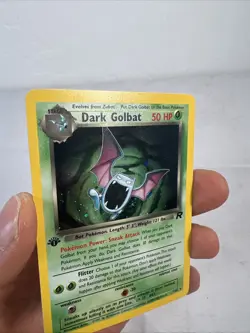 2000 Pokemon Dark Golbat 1st Edition Holo 7/82 Team Rocket NMT - Image 2