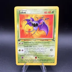 Pokemon TCG Zubat 1st Edition 57/62 Fossil LP - Image 1
