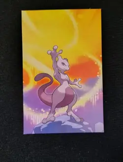 Pokemon Kanto Power Mini Tin Art Card Mewtwo Puzzle Panel 3 LP #150 - Image 1