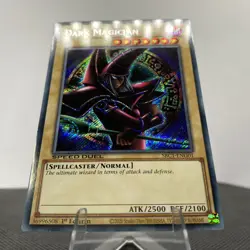 Yugioh Dark Magician SBC1-ENG01 1. Edition Secret Rare Near Mint - Image 5