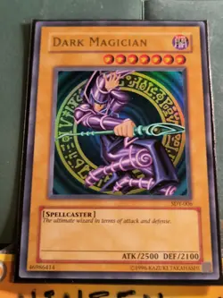 Dark Magician - Vintage - SDY006 (YUGIOH) Konami 1996 Original LP - Image 2