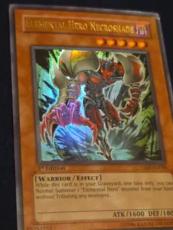 Elemental HERO Necroshade - YSDJ-EN000 - Ultra Rare - 1st Edition - Image 2