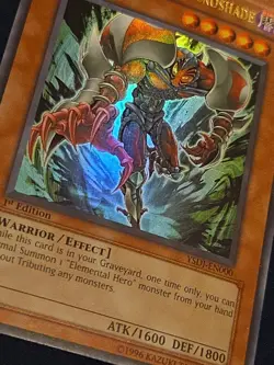 Elemental HERO Necroshade - YSDJ-EN000 - Ultra Rare - 1st Edition - Image 3