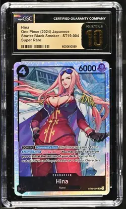 CGC 10 Pristine English One Piece Hina ST19-004 Super Rare ST19-004 Black Smoker - Image 1