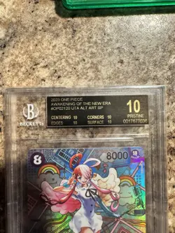 2023 One Piece OP05 Special Alternate Art Uta #120 BGS 10 PRISTINE BLACK LABEL - Image 4