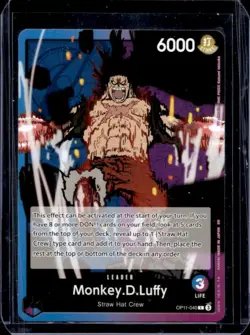 2025 One Piece Gaming A Fist of Divine Speed Leader Monkey.D.Luffy #OP11-040 - Image 1