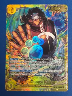 BARTHOLOMEW KUMA * One Piece #OP12-119 Master of Legacy SEC Rare - Image 1