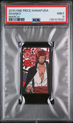 2010 ONE PIECE HANAFUDA MARCH SHANKS PSA 9 - Image 1