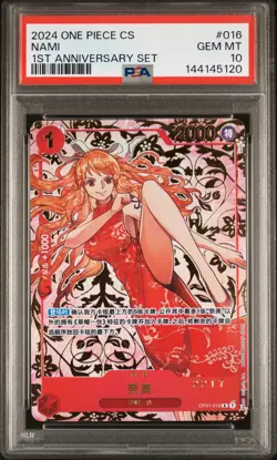 2024 ONE PIECE SIMPLIFIED CHINESE 1ST ANV SET #016 NAMI PSA 10 - Image 1
