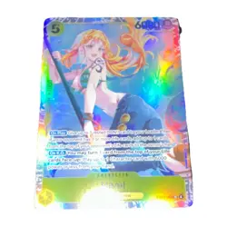 Bandai One Piece CCG Nami EB03-053 Heroines Holo Card 5 Cost 6000 Power - Image 1