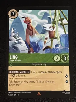 Disney Lorcana Winterspell Ling - Snow Warrior 75/204 NM Rare - Image 1