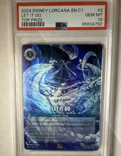 Disney Lorcana Let It Go DLC Foil Top Prize Promo 2/C1 PSA 10 Gem Mint - Image 3