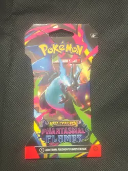 Pokemon Mega Evolution - Phantasmal Flames Sleeved Card Booster Pack PKMN TCG - Image 1