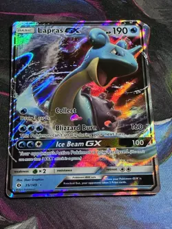 Lapras GX 35/149 SM Base Set Holo Pokemon Card - Image 1
