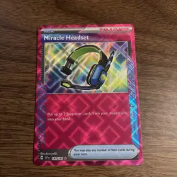 Pokemon TCG Miracle Headset Trainer Card 183/191 Surging Sparks Ace Spec - Image 1