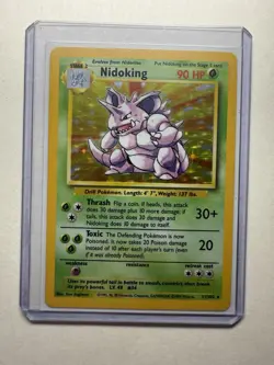 Pokemon Nidoking Base Set Holo Rare 11/102 Wizards 1999 Card Ungraded Excellent - Image 2