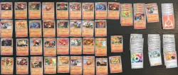 Fire-Type Pokemon cards "60" Card Deck! Ready to play - Great for beginners - Image 1