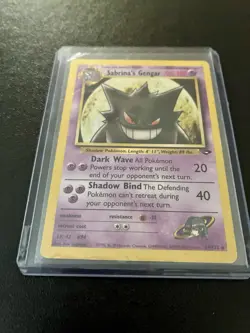 Sabrina’s Gengar Normal 29/132 Gym Heroes Pokemon TCG Card Lightly Played - Image 3