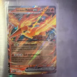 Team Rocket's Moltres ex - (Destined Rivals Stamp) 031/182 Miscellaneous Cards & - Image 1