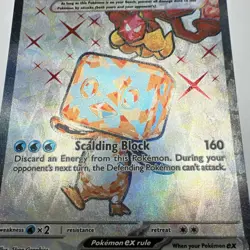Pokemon Eiscue EX 210/197 Ultra Rare Tera Holo Card HP 210 Scalding Block 160 - Image 3